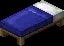 Minecraft Blue Bed item