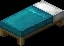 Minecraft Cyan Bed item