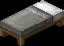 Minecraft Light Gray Bed item