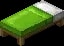 Minecraft Lime Bed item
