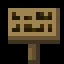 Minecraft Oak Sign item