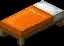 Minecraft Orange Bed item