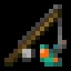 Minecraft Warped Fungus on a Stick item