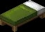 Minecraft Green Bed item