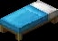 Minecraft Light Blue Bed item