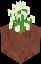 Minecraft Potted Azure Bluet item