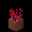 Minecraft Potted Crimson Roots item