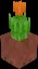 Minecraft Potted Orange Tulip item
