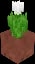 Minecraft Potted White Tulip item