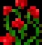 Minecraft Rose Bush item